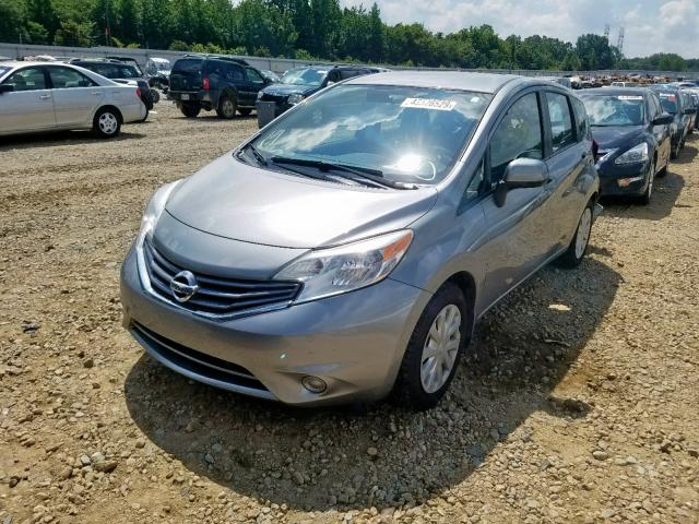 3N1CE2CPXEL371926 - 2014 NISSAN VERSA NOTE SILVER photo 2