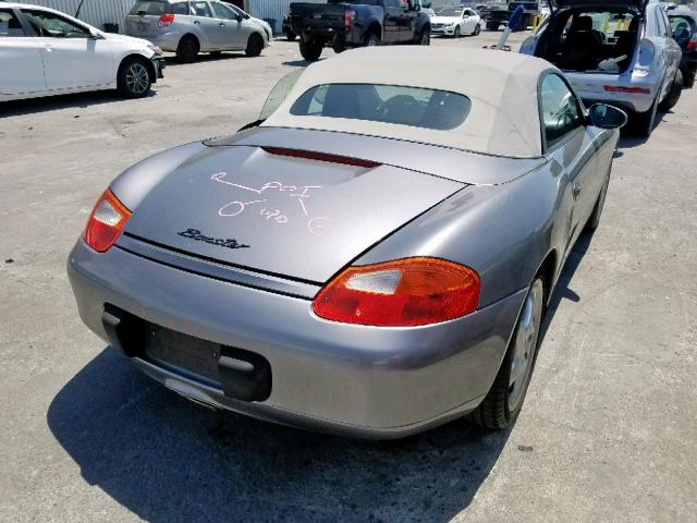 WP0CA29891U627496 - 2001 PORSCHE BOXSTER SILVER photo 4