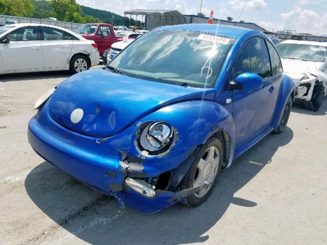 3VWBK21C53M403798 - 2003 VOLKSWAGEN NEW BEETLE ლურჯი ფოტო 2