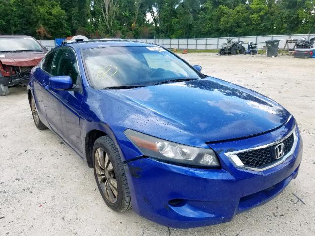 1HGCS12849A013844 - 2009 HONDA ACCORD EXL BLUE photo 1