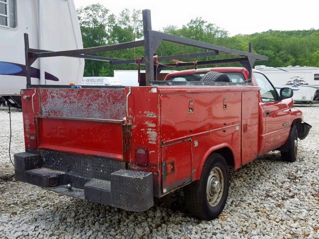 3B6KC26ZXXM563764 - 1999 DODGE RAM 2500 RED photo 4