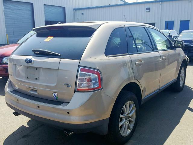 2FMDK48C07BB49708 - 2007 FORD EDGE SEL GOLD photo 4