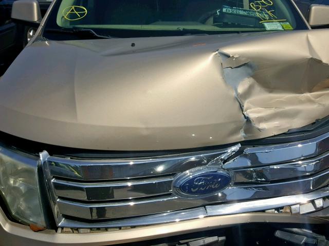 2FMDK48C07BB49708 - 2007 FORD EDGE SEL GOLD photo 7