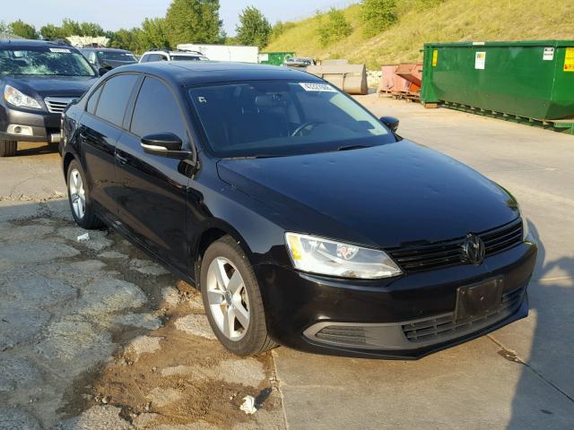 3VWLL7AJ8CM331881 - 2012 VOLKSWAGEN JETTA TDI BLACK photo 1