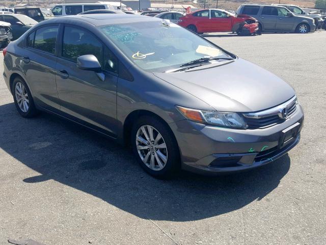 2HGFB2F92CH545298 - 2012 HONDA CIVIC EXL GRAY photo 1