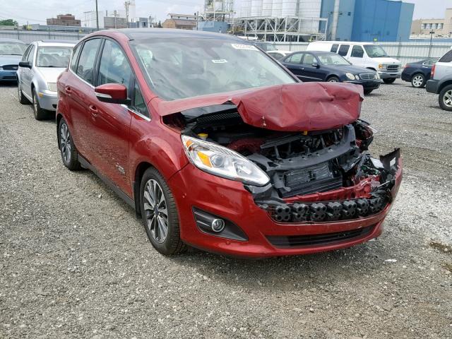 1FADP5FU8HL102425 - 2017 FORD C-MAX TITA MAROON photo 1