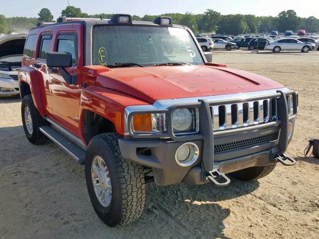 5GTDN136468160913 - 2006 HUMMER H3 RED photo 1