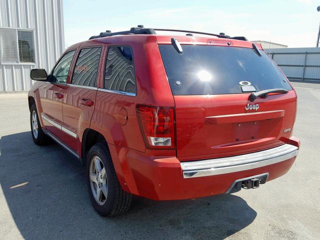 1J4HS58N15C585424 - 2005 JEEP GRAND CHER RED photo 3