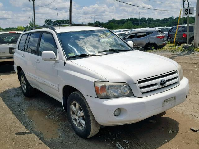 JTEEP21A240039811 - 2004 TOYOTA HIGHLANDER WHITE photo 1