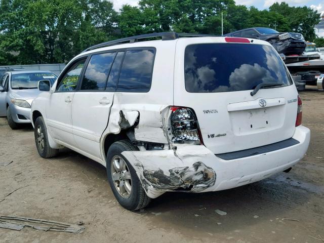 JTEEP21A240039811 - 2004 TOYOTA HIGHLANDER WHITE photo 3