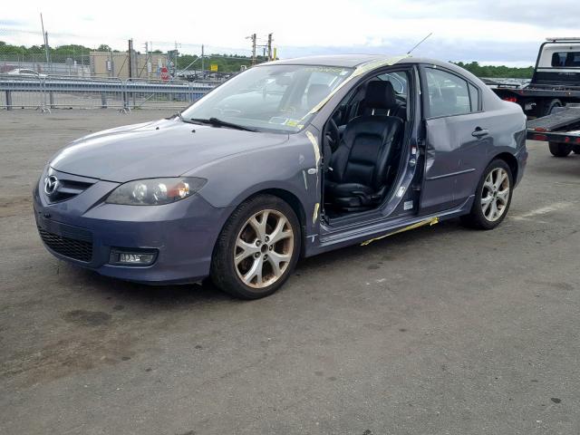 JM1BK324181789852 - 2008 MAZDA 3 S GRAY photo 2