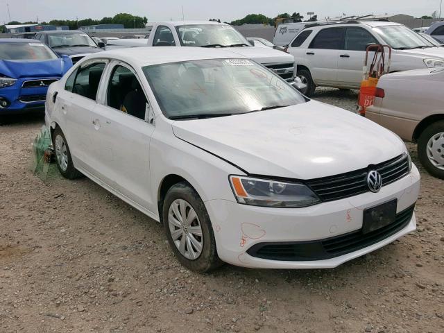 3VW2K7AJXEM227457 - 2014 VOLKSWAGEN JETTA BASE WHITE photo 1