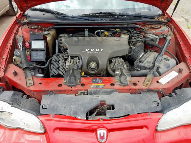 2G1WX15K829177399 - 2002 CHEVROLET MONTE CARL RED photo 7