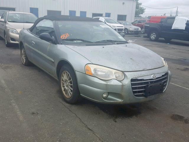 1C3EL55R34N333551 - 2004 CHRYSLER SEBRING LX GRAY photo 1