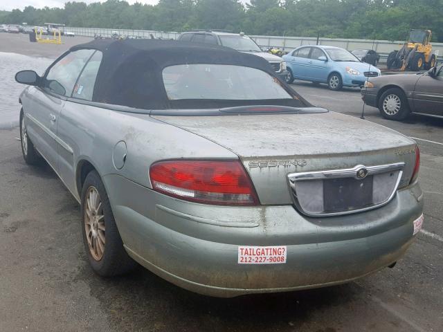 1C3EL55R34N333551 - 2004 CHRYSLER SEBRING LX GRAY photo 3