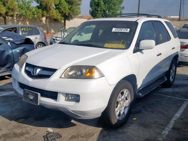 2HNYD188X5H546146 - 2005 ACURA MDX TOURIN WHITE photo 2