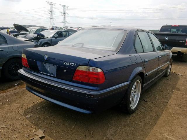 WBAGG8341YDN78469 - 2000 BMW 740 I AUTO BLUE photo 4