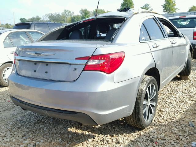 1C3CCBCG7DN546073 - 2013 CHRYSLER 200 SILVER photo 4