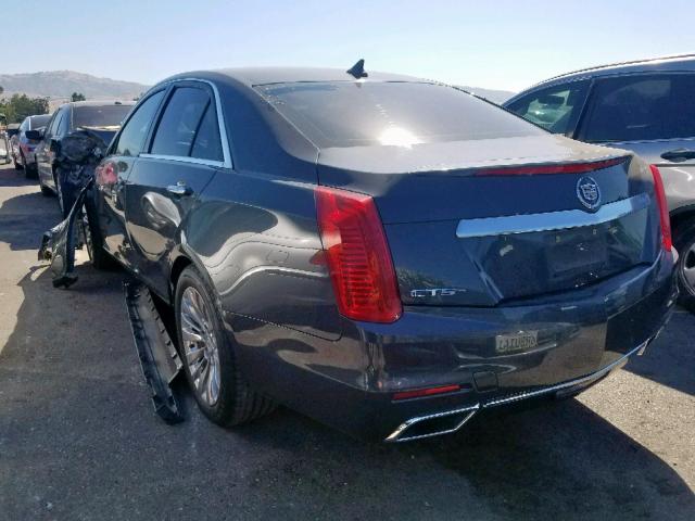 1G6AR5S35E0161954 - 2014 CADILLAC CTS LUXURY GRAY photo 3