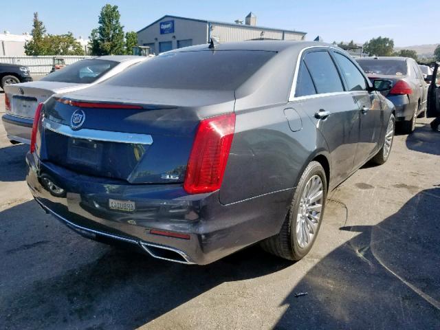 1G6AR5S35E0161954 - 2014 CADILLAC CTS LUXURY GRAY photo 4