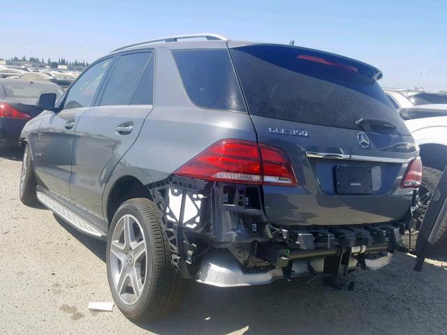 4JGDA5HB1JB181676 - 2018 MERCEDES-BENZ GLE 350 4M GRAY photo 3