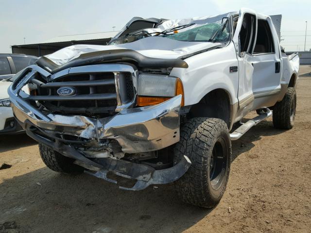 1FTSW31S11EB41737 - 2001 FORD F350 SRW S WHITE photo 2