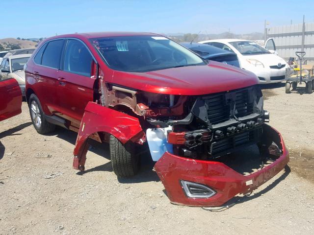 2FMPK3J90JBB31271 - 2018 FORD EDGE SEL RED photo 1