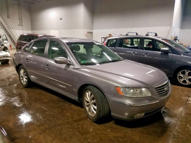 KMHFC46FX7A218774 - 2007 HYUNDAI AZERA SE GRAY photo 1