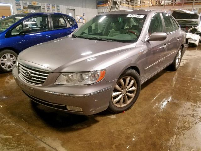 KMHFC46FX7A218774 - 2007 HYUNDAI AZERA SE GRAY photo 2