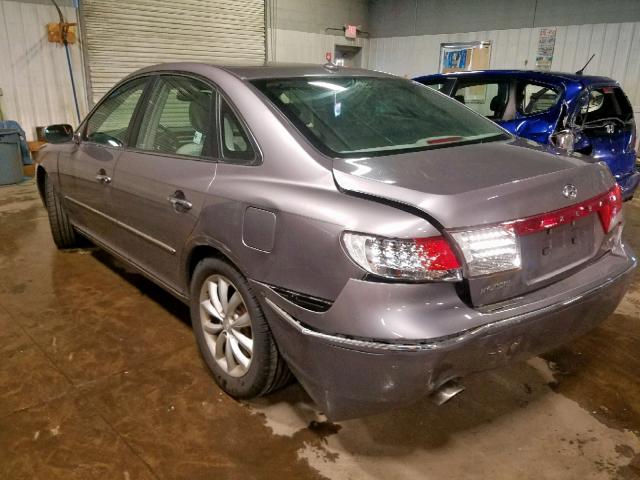 KMHFC46FX7A218774 - 2007 HYUNDAI AZERA SE GRAY photo 3