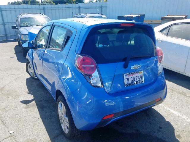 KL8CB6S91FC715973 - 2015 CHEVROLET SPARK LS BLUE photo 3