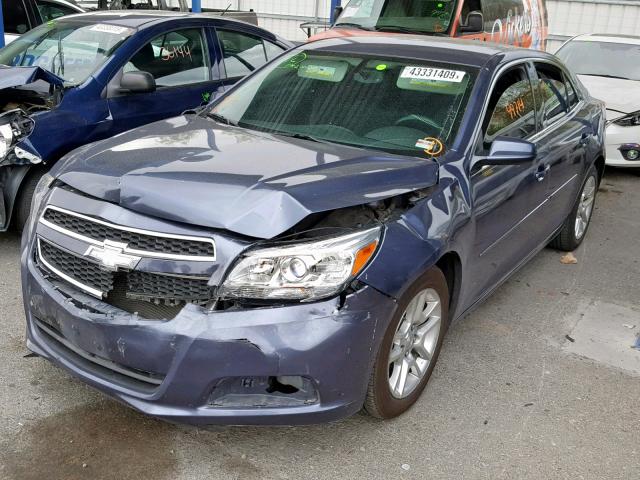 1G11D5SR4DF338434 - 2013 CHEVROLET MALIBU 1LT BLUE photo 2