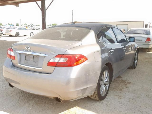 JN1BY1APXCM335236 - 2012 INFINITI M37 SILVER photo 4