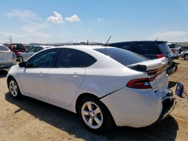 1C3CDFBB3FD435796 - 2015 DODGE DART SXT WHITE photo 3