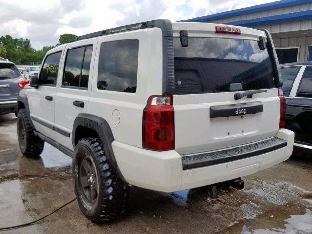 1J8HH48N06C199506 - 2006 JEEP COMMANDER WHITE photo 3