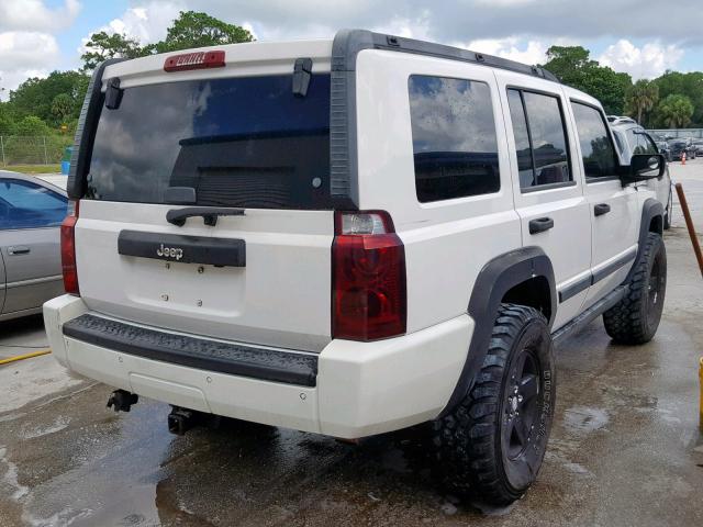 1J8HH48N06C199506 - 2006 JEEP COMMANDER WHITE photo 4