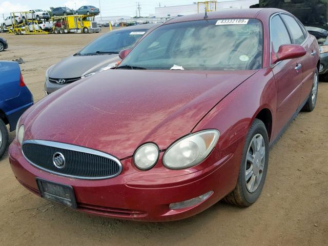 2G4WC562151326744 - 2005 BUICK LACROSSE C RED photo 2