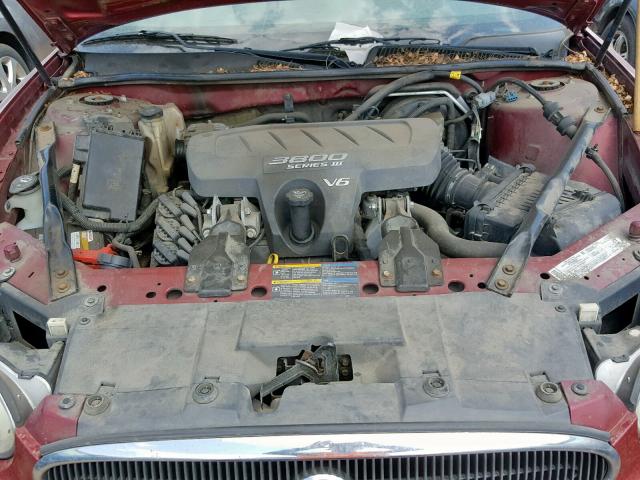 2G4WC562151326744 - 2005 BUICK LACROSSE C RED photo 7