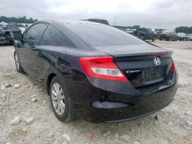 2HGFG3B04CH507375 - 2012 HONDA CIVIC EXL 黑色 照片 3