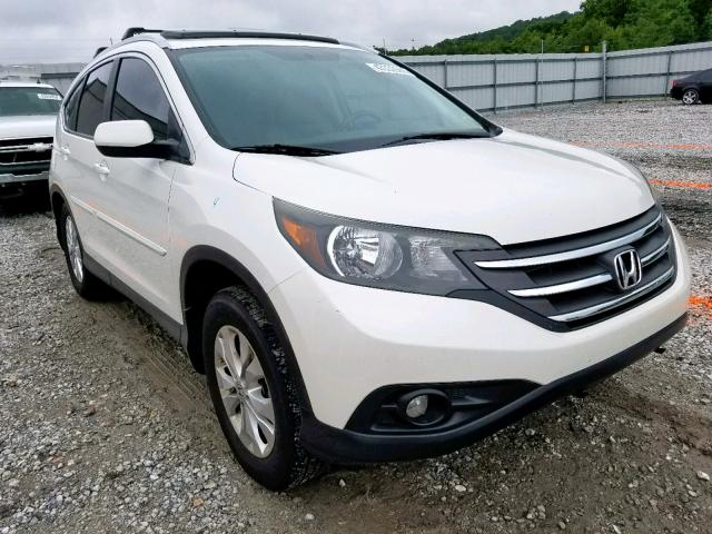 5J6RM4H71CL004477 - 2012 HONDA CR-V EXL WHITE photo 1