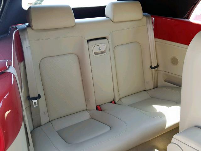 3VWRF31Y09M401227 - 2009 VOLKSWAGEN NEW BEETLE წითელი ფოტო 6