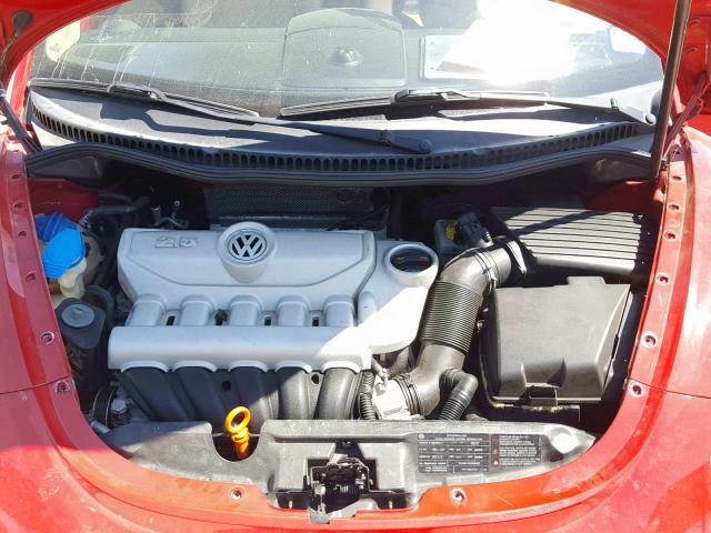 3VWRF31Y09M401227 - 2009 VOLKSWAGEN NEW BEETLE წითელი ფოტო 7