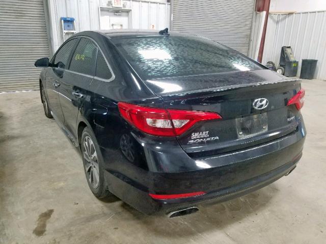 5NPE34AF7FH041342 - 2015 HYUNDAI SONATA SPO BLACK photo 3