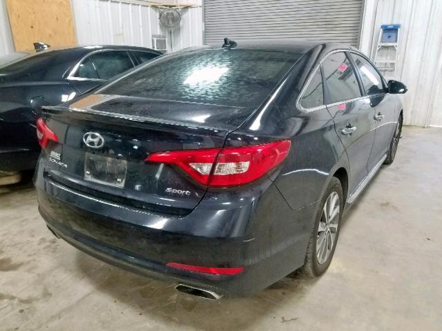 5NPE34AF7FH041342 - 2015 HYUNDAI SONATA SPO BLACK photo 4