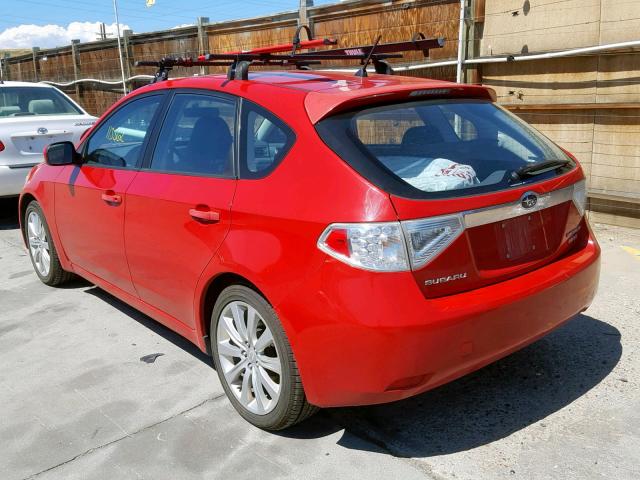 JF1GH74698G810072 - 2008 SUBARU IMPREZA WR RED photo 3