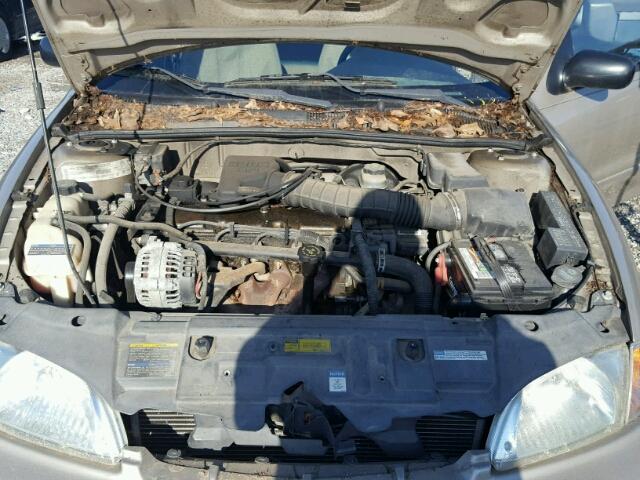 1G1JC524217415170 - 2001 CHEVROLET CAVALIER B GOLD photo 7