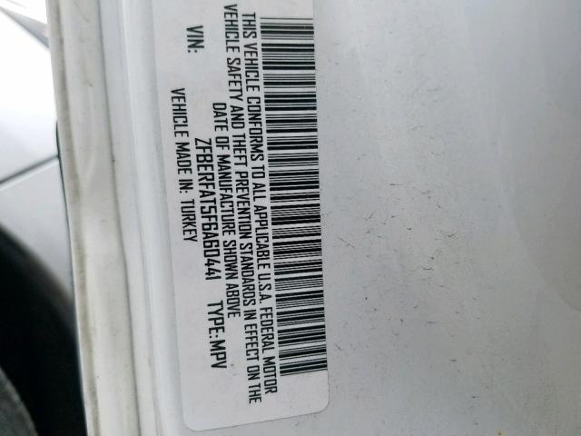 ZFBERFAT5F6A60441 - 2015 RAM PROMASTER 白色 照片 10