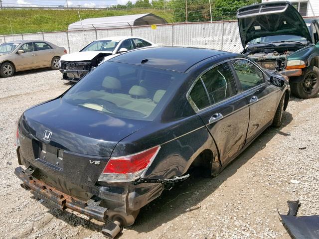 5KBCP36809B001446 - 2009 HONDA ACCORD EXL BLACK photo 4