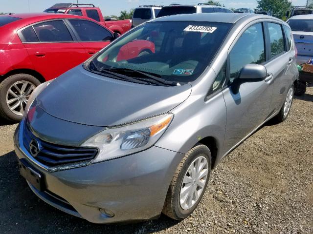 3N1CE2CPXEL367326 - 2014 NISSAN VERSA NOTE GRAY photo 2