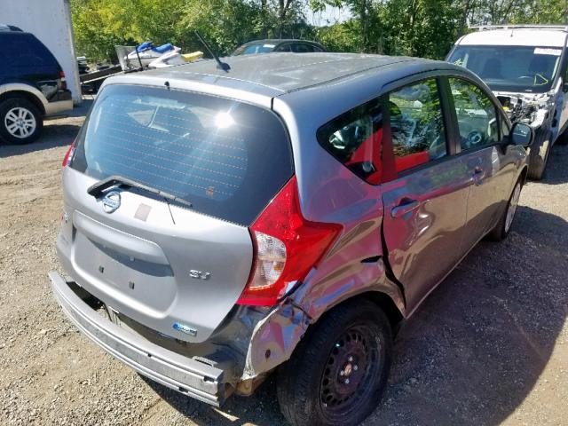 3N1CE2CPXEL367326 - 2014 NISSAN VERSA NOTE GRAY photo 4